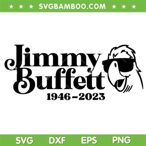 Jimmy Buffett RIP 2023 SVG PNG, Parrot Head SVG