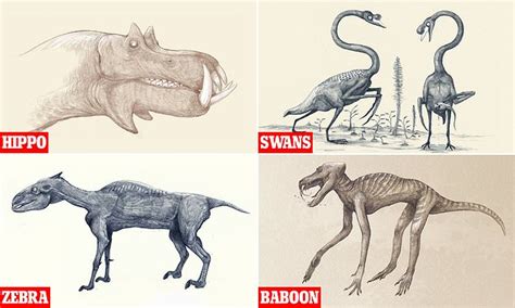 Nightmarish sketches reveal what modern animals would look like if we drew them based on ...