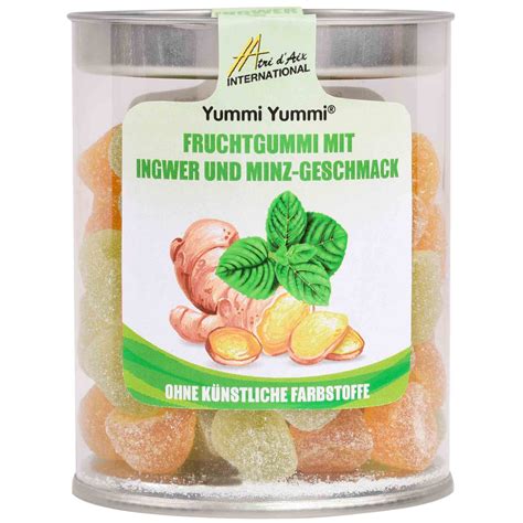 Yummi Yummi Fruchtgummi Ingwer Minze 200g | Online kaufen im World of Sweets Shop