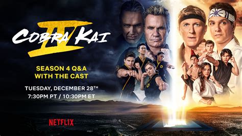 Cobra Kai on Twitter: "Join the cast of Cobra Kai TOMORROW December ...