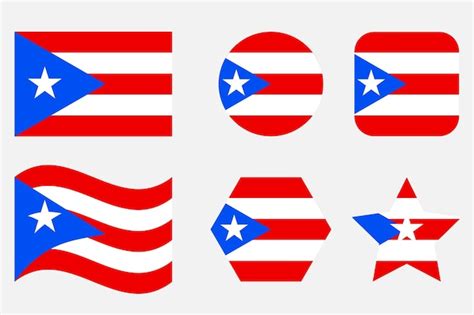 Premium Vector | Puerto rico flag simple illustration for independence day or election