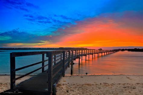 Urunga Boardwalk Sunrise - Meder Photography