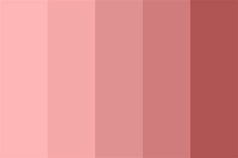 Pastel Rose-Red Color Palette
