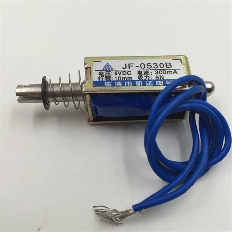 DC 6V 5N/10mm Pull Type Wired Plunger Return Solenoid Electromagnet-in Valve from Home ...