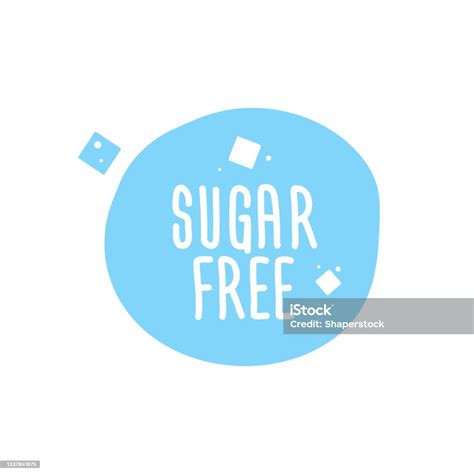 Sugar Free Icon Package Label Vector Graphic Design Weight Loss Diet ...