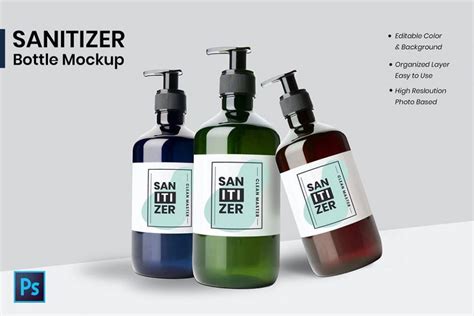 12+ Classy Hand Sanitizer Mockup PSD Templates | Mockuptree