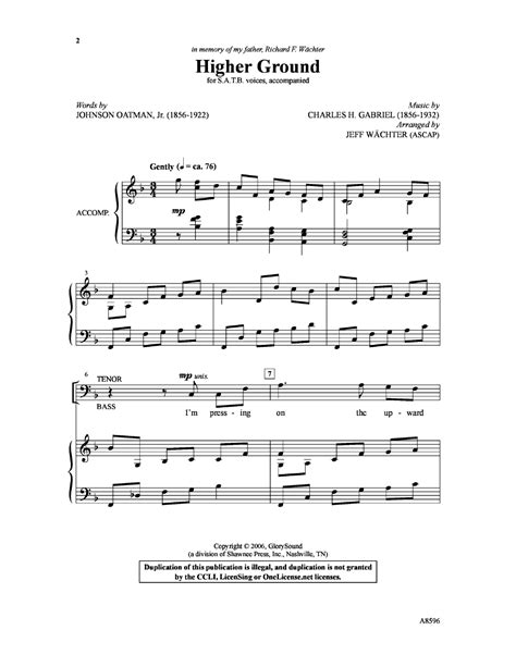 Higher Ground (SATB ) by Charles Gabriel/arr | J.W. Pepper Sheet Music