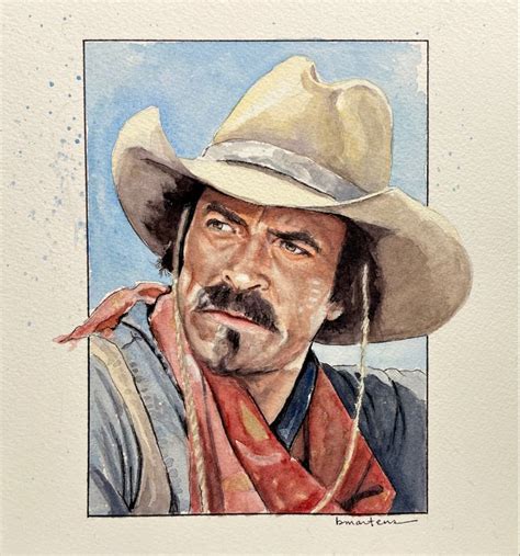 Tom Selleck | Scratchboard art, Cowboy art, Cowboy pictures