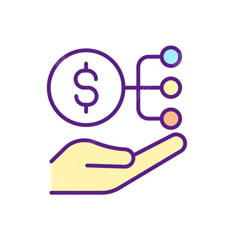 Divide Personal Budget Rgb Color Icon Logo Vector Management Vector ...