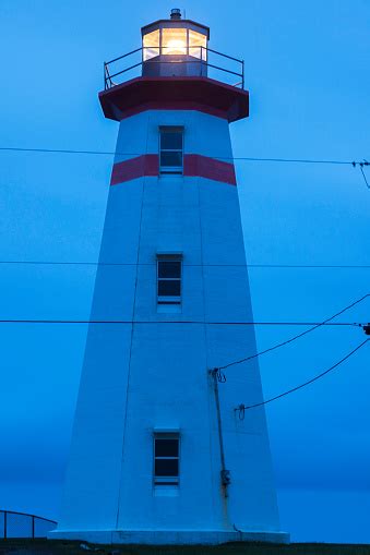 Cape Ray Lighthouse Newfoundland Stock Photo - Download Image Now ...