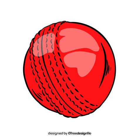 Cricket Ball clipart vector free download