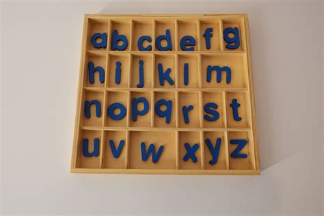 alphabet box with single set of letters | Montessori Pre-School Supplies