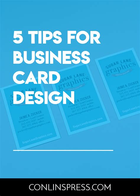 5 Tips for Business Card Design | | Business card design, Card design, Business card template design