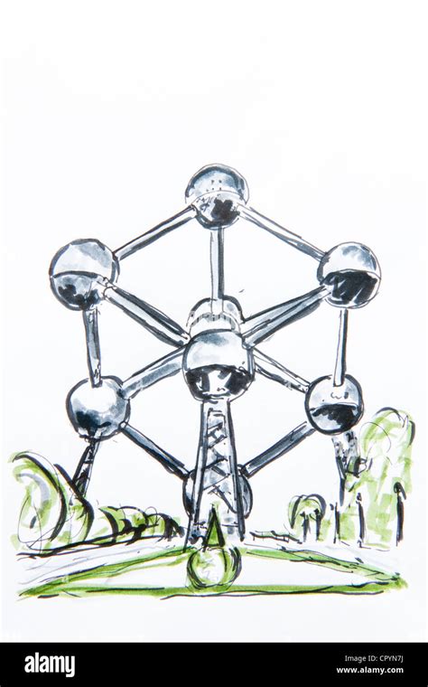 Atomium building in brussels Cut Out Stock Images & Pictures - Alamy