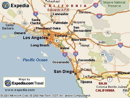 Oceanside California Map