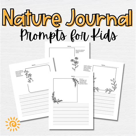 20 Nature Journal Prompts for Kids