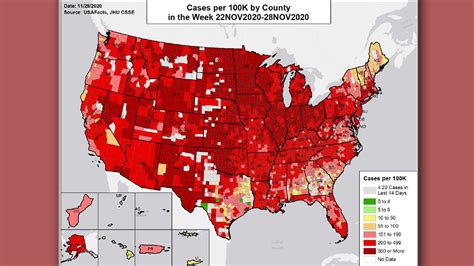 Nearly the entire U.S. has become a COVID hot spot, government map shows