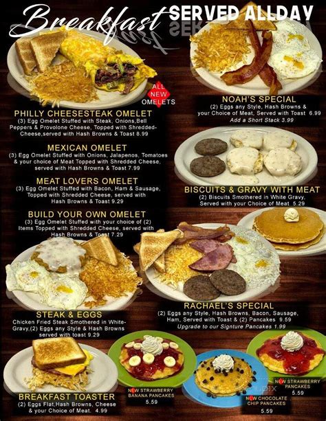 Menu of Rachel's Restaurant in Lubbock, TX 79423