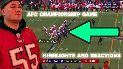 Chiefs vs Ravens Highlights and Reaction I 2023 AFC Championship - YouTube