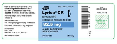 LYRICA CR- pregabalin tablet, film coated, extended release