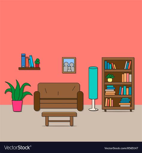 Design of room - sitting Royalty Free Vector Image