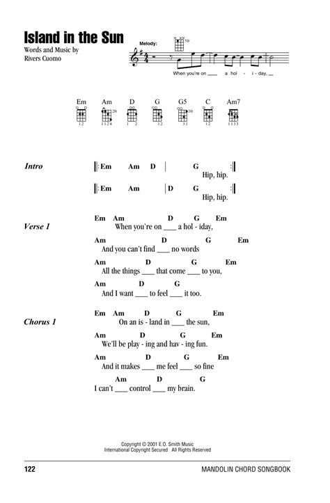 Island In The Sun by Weezer - Mandolin Chords/Lyrics - Guitar Instructor