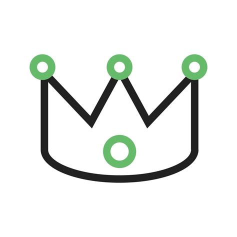 Crown Line Green and Black Icon 9701534 Vector Art at Vecteezy