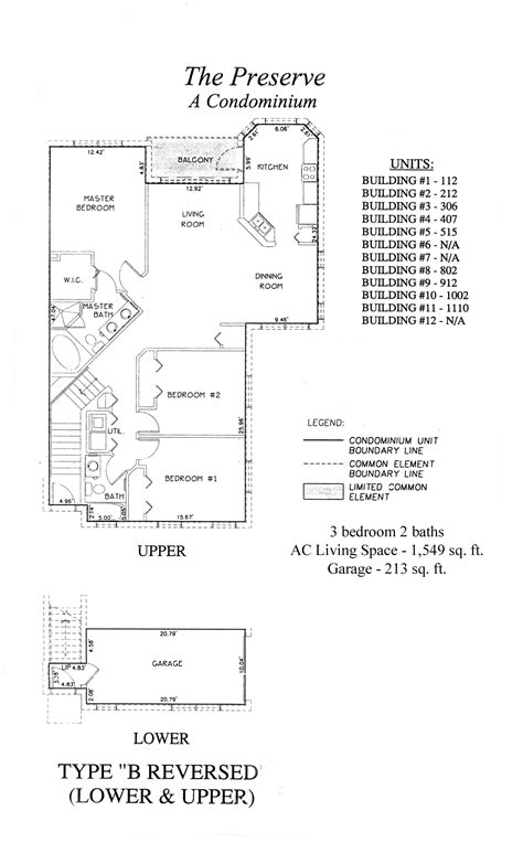 Floor Plans – The Preserve Townhomes