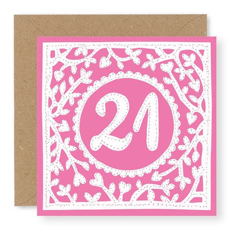 21st Birthday Card Age 21 Birthday Card Printed From - Etsy Singapore