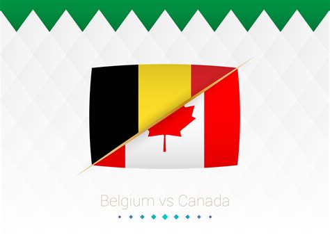 National football team Belgium vs Canada. Soccer 2022 match versus icon. 11494759 Vector Art at ...