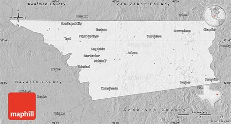 Gray Map of Henderson County