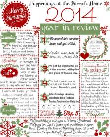 Christmas Letter {2014 Year in Review Printable} - Day2Day Joys