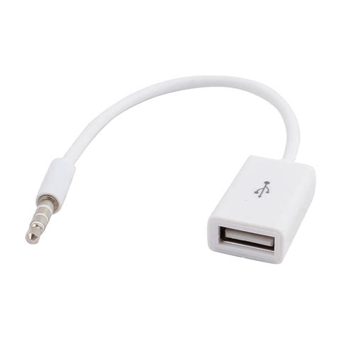 Sync 3.5mm Male AUX Audio Plug Jack to USB 2.0 Female Converter Cable Cord - Walmart.com