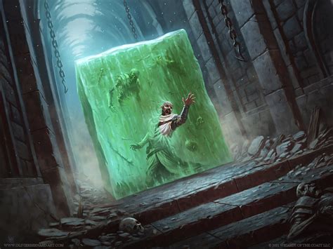 Gelatinous Cube MtG Art from Adventures in the Forgotten Realms Set by ...