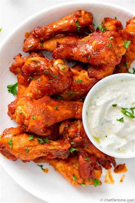 Buffalo Chicken Wings (Air Fryer) Recipe | ChefDeHome.com