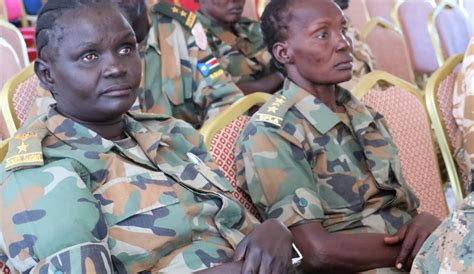 Female soldiers rising up South Sudan’s military ranks call for greater respect for human rights ...