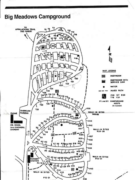 Big Meadows Campground Map - Skyline Drive NP | PDF | Outdoor ...