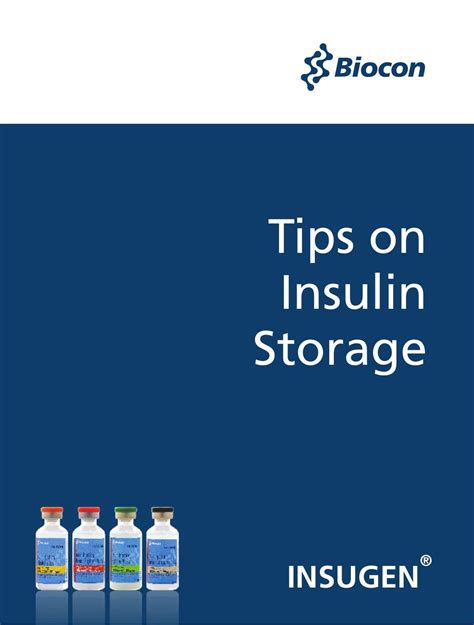 Insulin Storage Technique