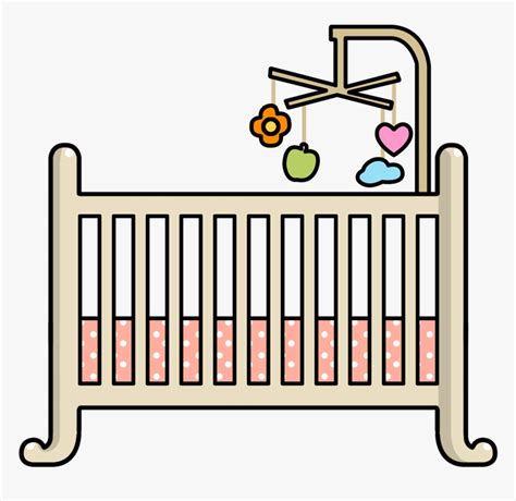 Clip Art Cot Clip Art - Clipart Baby Crib Png, Transparent Png - kindpng