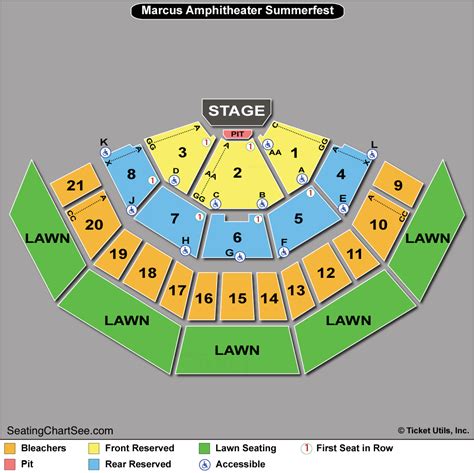 Marcus Amphitheater Seating Chart | Elcho Table