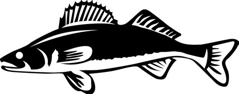 walleye outline - Clip Art Library