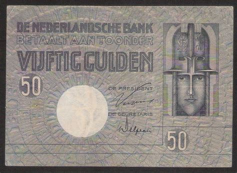 Netherlands Paper Money 50 Gulden banknote 1929|World Banknotes & Coins Pictures | Old Money ...