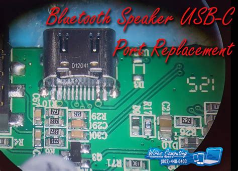 Bluetooth Speaker [W-King] USB-C Port Micro soldering Repair — Micro ...