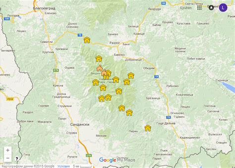 Map of the Huts in the Pirin Mountains – Bulguides Outdoor Activities