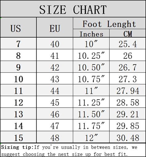 Hey Dude Sizing Chart - Draw Stunning Portraits