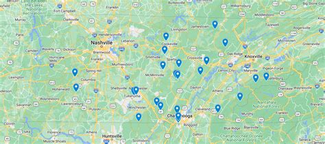 Tennessee Waterfalls Map – Guide and Details to Falls in TN