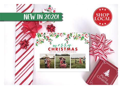 It's a Holly Jolly Christmas Card - Horizontal - EmDesign Invitations