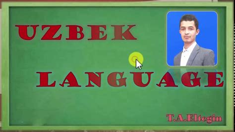 Learning Uzbek language -- Uzbek alphabet 1 - YouTube