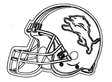 Football Helmet Detroit Lions Coloring Pages | Football coloring pages ...