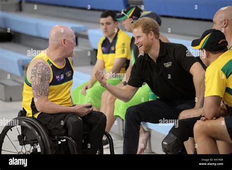 United Kingdom Prince Harry of Wales meets with athletes competing in ...